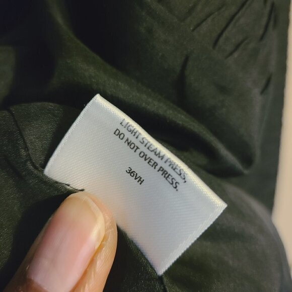 Eileen Fisher Petite | Women's 100% Silk Black Crepe Blazer Jacket (Size Small) - Picture 6 of 14